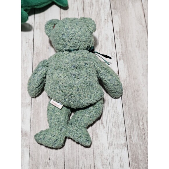 Ty Beanie Babies Lot of 4 Kicks Shamrocks Clover Erin Green Stuffed Animal Toys - Picture 8 of 12